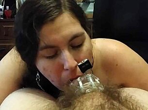 This chastity blowjob is all about teasing femdom control 😏