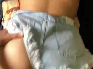 Real amateur young girl gets her perfect ass fucked in doggystyle