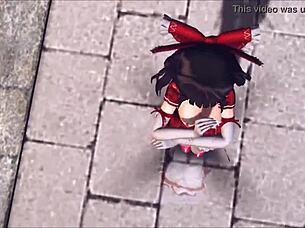 Reim Touhou Pinkcat In Hentai Adventure