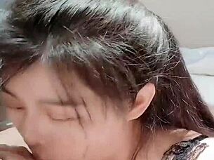 extreme deepthroat blowjob with gagging and spitting