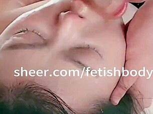 extreme deepthroat blowjob with gagging and spitting