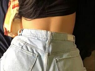 Real amateur young girl gets her perfect ass fucked in doggystyle