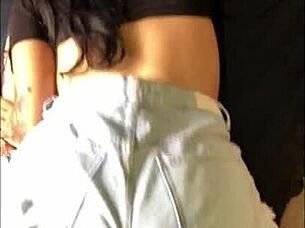 Real amateur young girl gets her perfect ass fucked in doggystyle