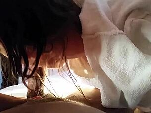 White slut loves sucking dick, doesn't she?