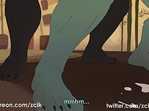 Gay furry videos: wild animalistic sex versus tender moments