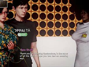 The inn 57 in anime game setting with hentai elements.