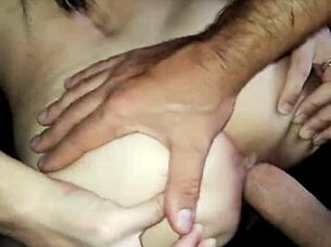 this model gets a close up ass fucking at home