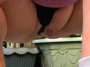 Feeling Excited In Hot Shorts Flashing On Balcony For Wedding