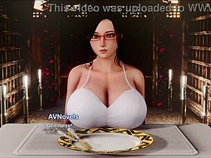 The inn 57 in anime game setting with hentai elements.