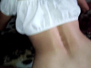 this model gets a close up ass fucking at home