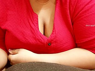 Asian Milf Plays With Her Big Tits And Boobs Sensually