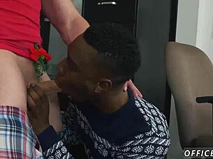 that cute light skinned straight boy with big dick is getting gay with a very homosexual guy