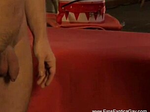 Gay Man Receiving Erotic Massage On The Table