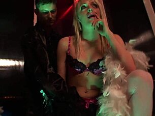 Two Blondes And Brunette In Costumes Get Slammed By Masked Guys 😈