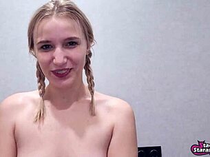 My stepbrother bet I couldn't deepthroat his cock but I did and gave him a blowjob lol