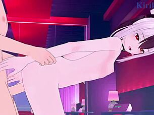 Kyouyama Kazusa says, 'Fuck me hard,' as Onikata Kayoko creampies her