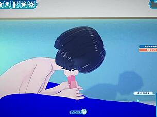 Why does the anime girl have big tits in 3D sex?