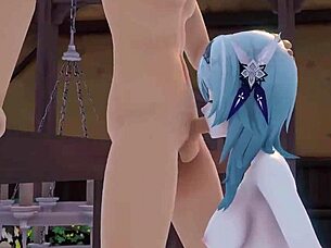 eula genshin impact 3d animation