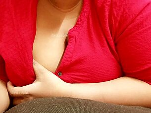 Asian Milf Plays With Her Big Tits And Boobs Sensually