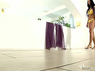 gwen a on all fours ready