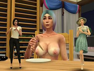 A simple editing practice session with big tits focus