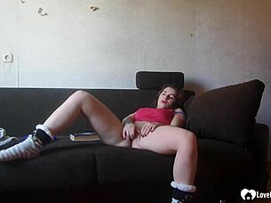 Spycam Catches Stepsister Pleasuring Tight Pussy – Orgasmic?