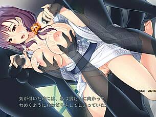 What happens in Chikan Ochi with Counselor Meika and Shiori in this group scene?