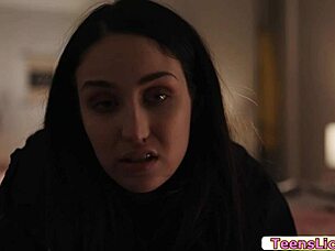 jade was surprised when reagan licked her pussy