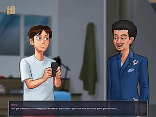 huge monster cock gets blown in summertime saga episode!