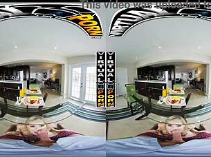 Virtual porn - busty blonde babe Blake Blossom blooms in VR