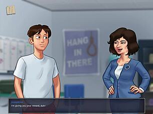 huge monster cock gets blown in summertime saga episode!