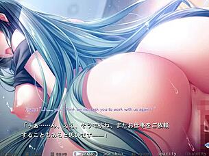 bunny's mama daikou service route2 scene6 with subtitle. hentai mommy action intense.