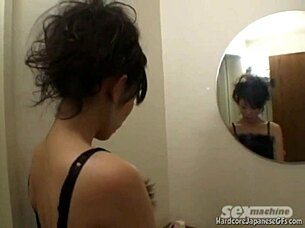 Want to see naughty Japanese babe masturbating in the shower?