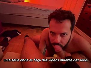 Homem Barbudo Chupa 41 Paus - 24º 25º E 26º Mamadas - Vídeo Completo No Red