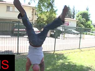 Sexy Tall Girl Gets Pussy Fucked With Cumshot On Tits From Huge Cock