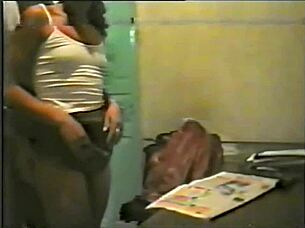 Married Brunette Passionately Fucking The Security Guard In Detail.