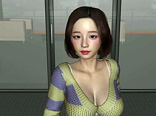 Perfect doll gets creampied in hentai