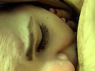 Girl Gags on Daddy's Cock, Spits and Deepthroats