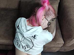 feeling the intense fuck in hentai girl's tight pussy