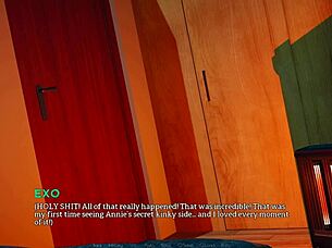 Eternum gameplay episode 3 features sex scenes with thighjob.