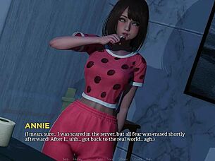 Eternum gameplay episode 3 features sex scenes with thighjob.