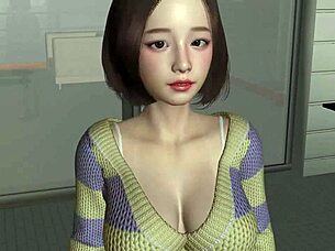 Perfect doll gets creampied in hentai