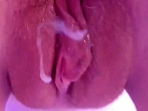 Ten delicious creampies in my redhead wife's shaved pussy!