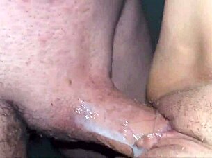 Ten delicious creampies in my redhead wife's shaved pussy!