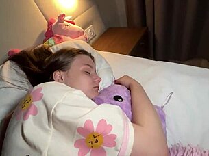 Step Sister with Big Natural Tits Gets Fucked Hard, Cums a Lot with Creampie in Amateur Scene