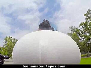 big booty babe mandy muse enjoys juicy pussy licking in jacuzzi