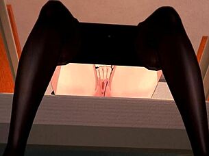 Kugisaki Nobara Experiences Intense Orgasm From Masturbation in Hentai