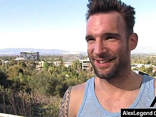 Vyxen Steel cleans Alex Legend's long cock after intense vaginal fucking