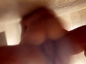 Spying on friends wife in the shower and she invites me in for creampie