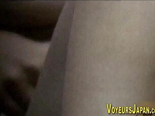 Asian Fingerbangs Hairy Pussy!